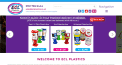 Desktop Screenshot of eclplastics.co.uk
